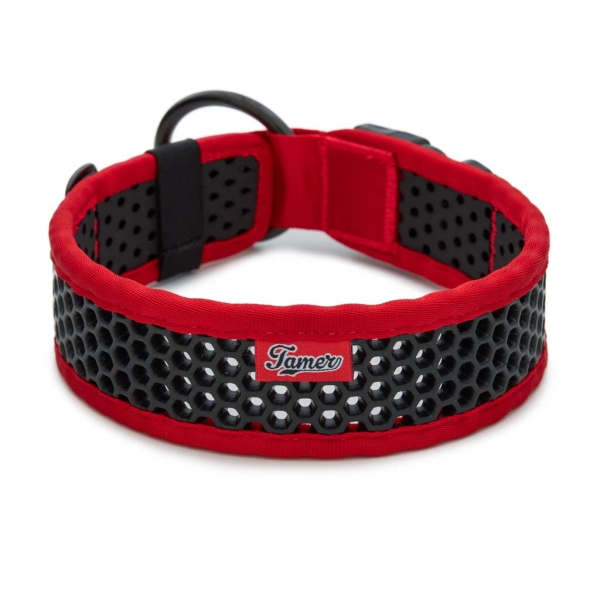 SOFTY Halsband | Länge: 55-61cm | Breite: 5,1cm | Farbe: rot/schwarz